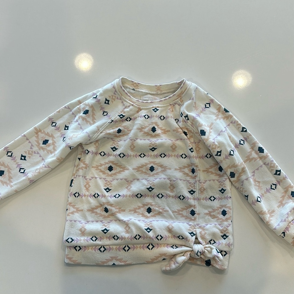 Aztec print sweatshirt